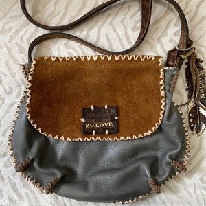 New!! Mo Love Handmade Leather Crossbody Bag